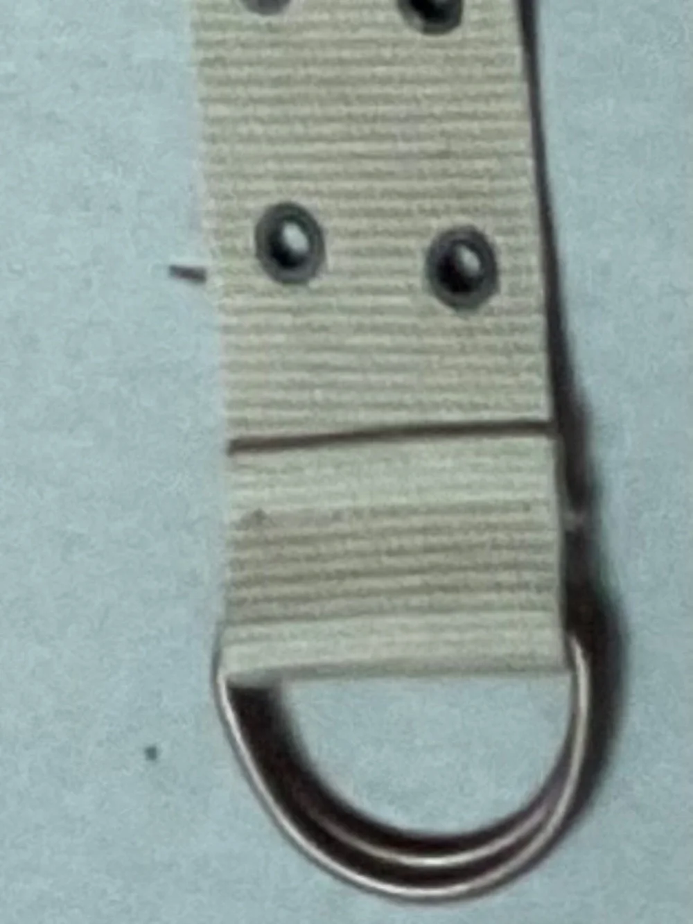 Tan 2 Row Metal Grommet Canvas Belt